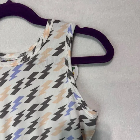 Dotdotsmile Dress Size 7 Tank Lighting Bolts Print New With Tags - Picture 3 of 5